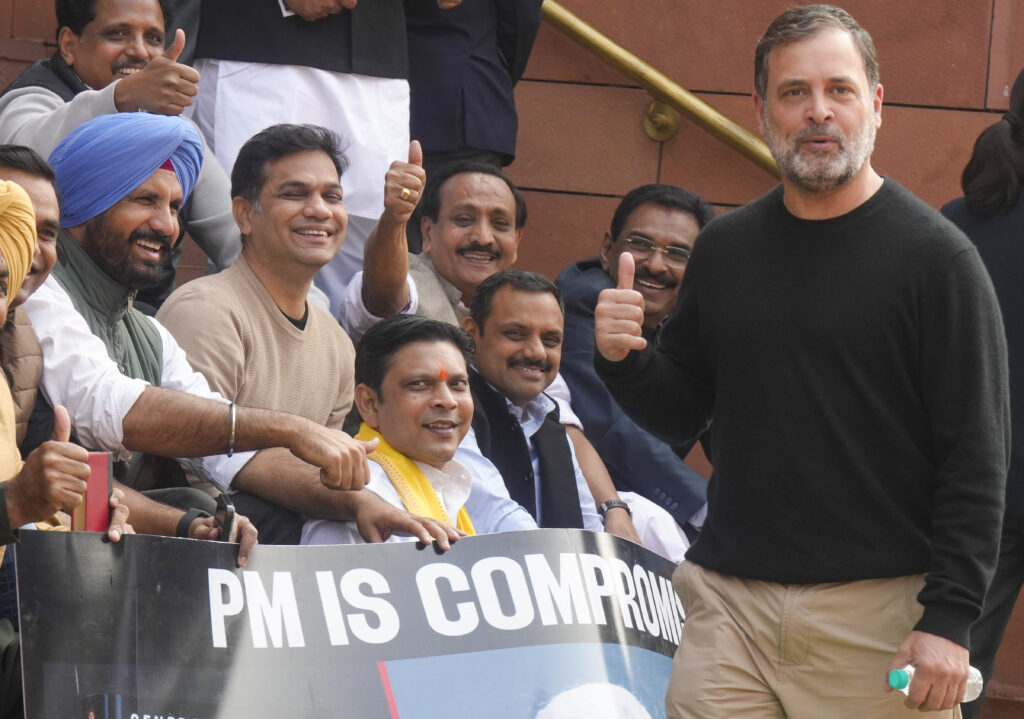 Rahul Gandhi during Budget Session of Parliament