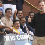 Rahul Gandhi during Budget Session of Parliament