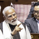 Prime Minister Narendra Modi in Parliament
