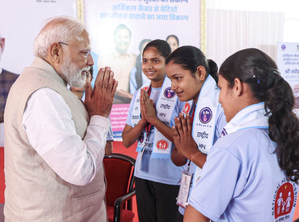 PM Modi launches nationwide HPV vaccination drive