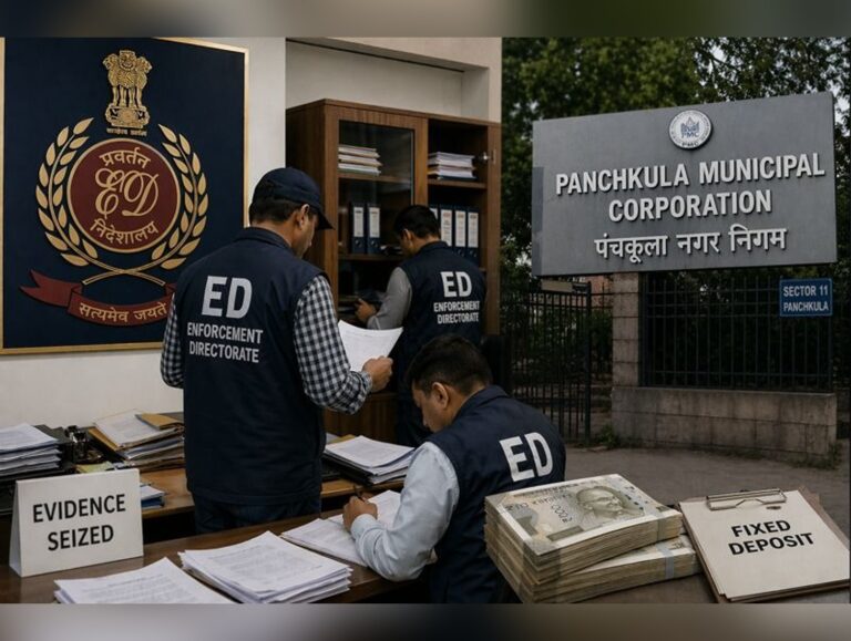 ED conducts searches in Rs 145 crore Panchkula municipal corporation FD fraud case