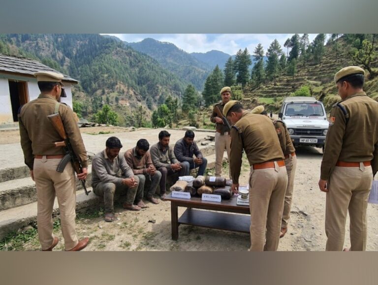 Four held with over 4 kg charas in Kangra, police uncover wider trafficking network