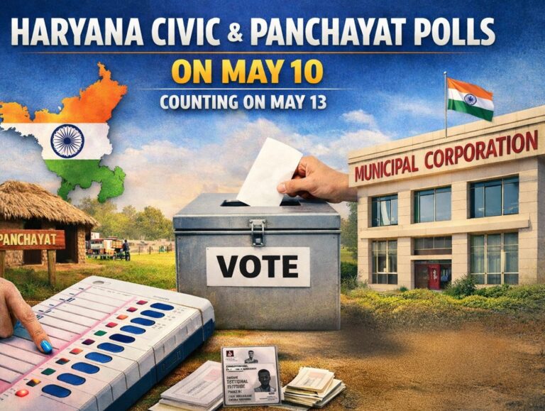 Haryana civic and panchayat polls on May 10, counting on May 13