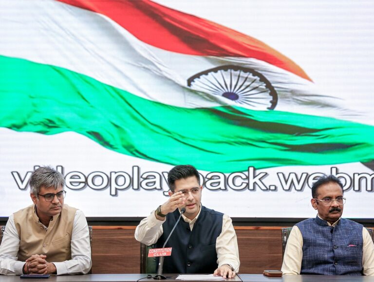 Raghav Chadha, Sandeep Pathak, Ashok Mittal join BJP