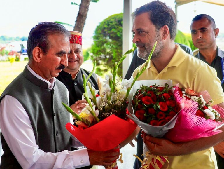 Rahul Gandhi leaves for Delhi, greets youth Congress workers at airport