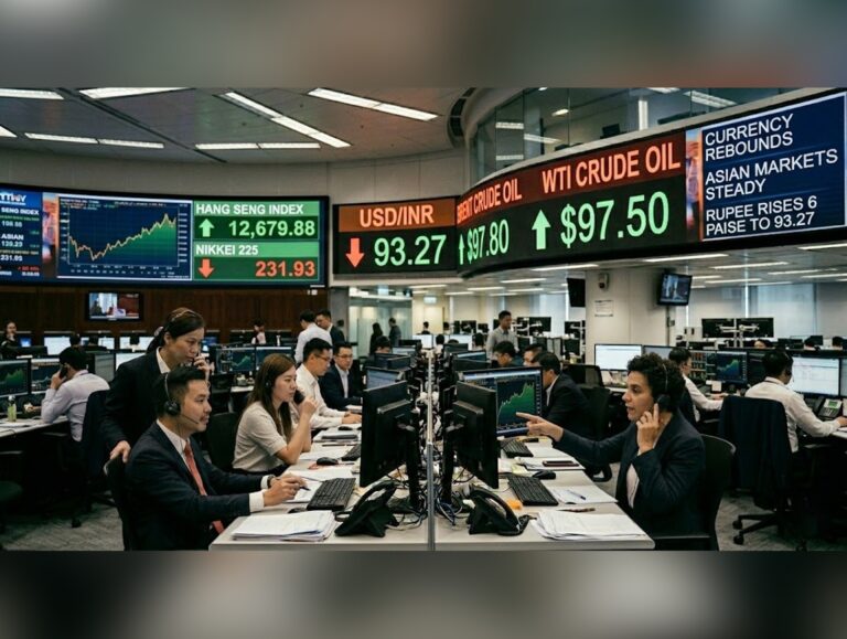 Rupee rises 6 Paise to 93.27 against US Dollar in early trade