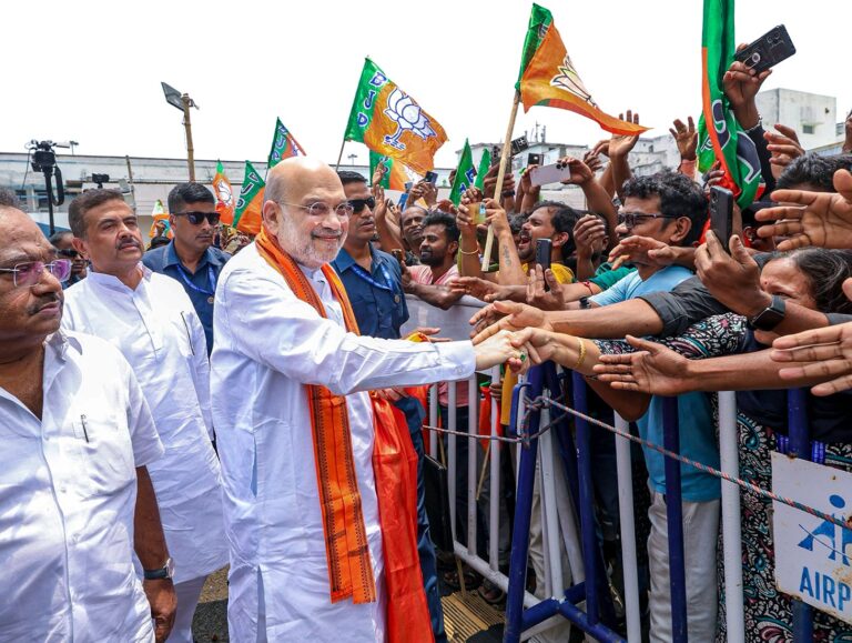 Amit Shah arrives in Kolkata ahead of BJP government swearing-in