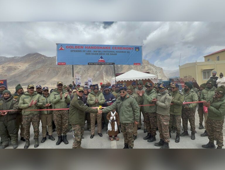 Manali–Leh Highway restored after 42 days of relentless rffort by BRO