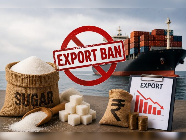 Centre bans Sugar exports till September 2026 amid inflation concerns