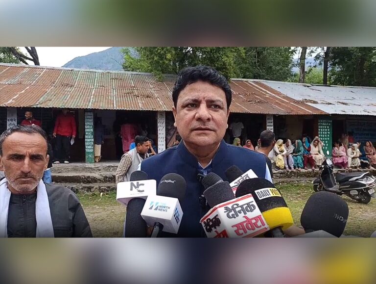 Sudhir Sharma votes in Panchayati Raj polls, confident of BJP victory in Dharamshala