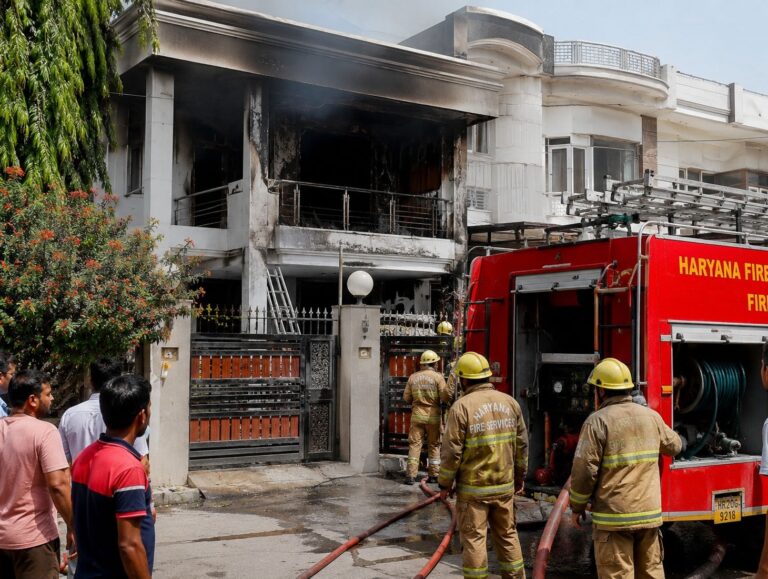 Fire breaks out at former Haryana minister Kamal Gupta’s residence in Hisar