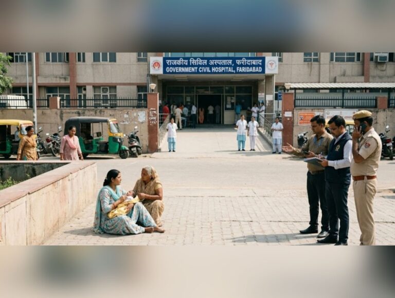 Haryana rights body seeks reports on woman delivering baby outside Faridabad hospital