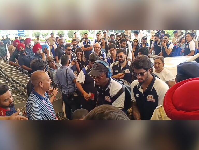 Mumbai Indians return after Punjab victory, fans gather at Kangra airport