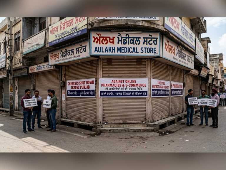 Chemists shut shops in parts of Punjab over e-pharmacy concerns