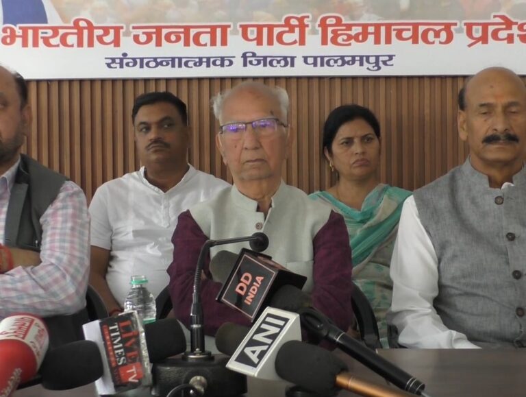 BJP’s lotus set to bloom in Palampur municipal polls: Shanta Kumar