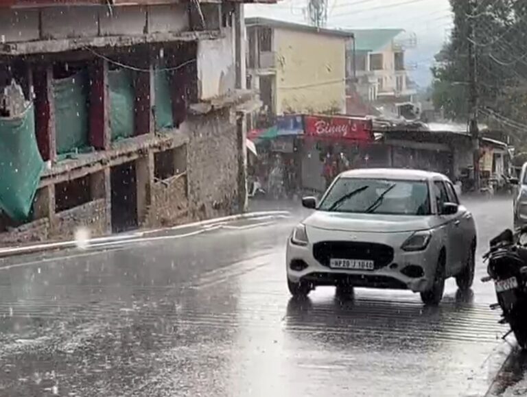 Afternoon rain brings relief from heat in Dharamshala