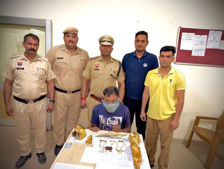 Temple theft accused arrested in Panchkula, Jewellery worth Rs 10 lakh recovered