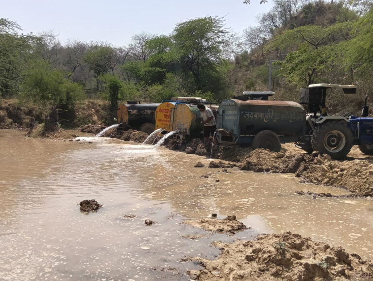 Villagers in Pinjore refill dry forest pond to help wildlife survive heatwave