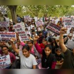 Protest in Lucknow seeks action over alleged paper leaks, exam issues