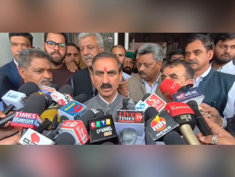 Medical device park, royalty issues: CM Sukhu attacks previous BJP state govt