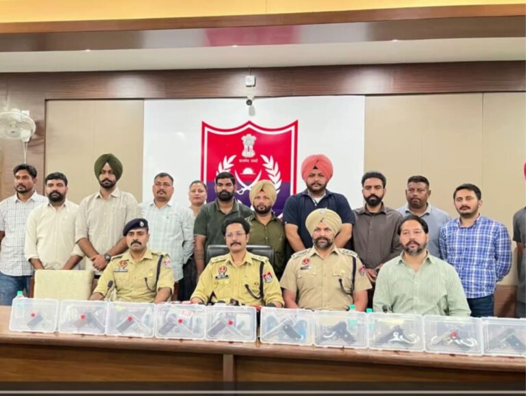 Patiala Police arrest five gang members with 10 pistols