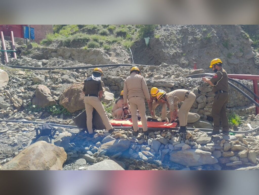 DDMA Tests Emergency Response Systems Through Mega Mock Drill in Lahaul-Spiti