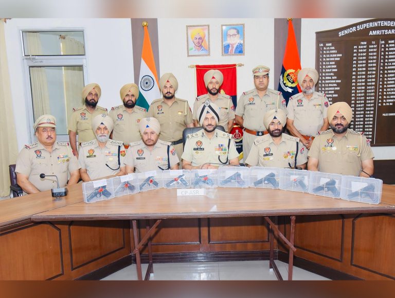 Punjab Police arrest four, seize 10 pistols in cross-border arms smuggling crackdown