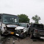 Six Sustain Injuries After Bus Collides with Pick-up Vehicles in Hoshiarpur
