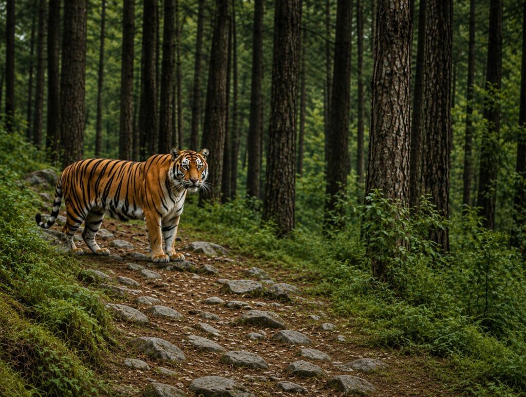 Forest Officials Intensify Monitoring After Tiger Sighting Near Rajaji Corridor