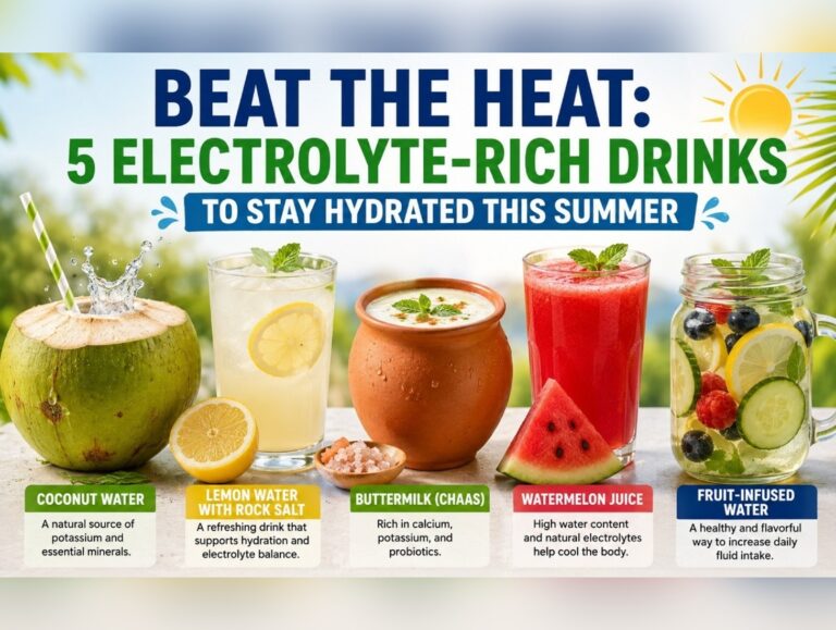 Heatwave alert in Punjab, Chandigarh: 5 Electrolyte-Rich drinks to stay hydrated