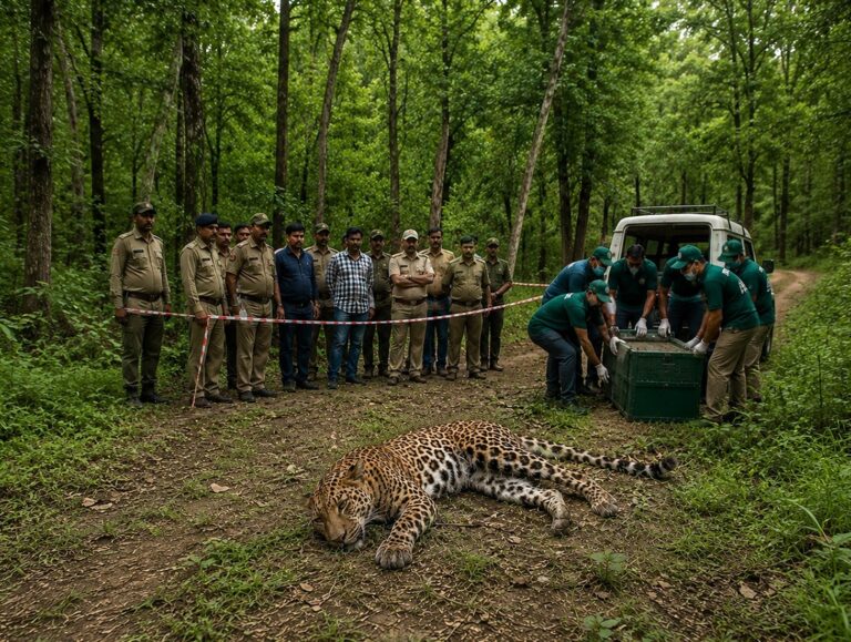 Injured leopard found in Sirmaur, rescue team called from Shimla