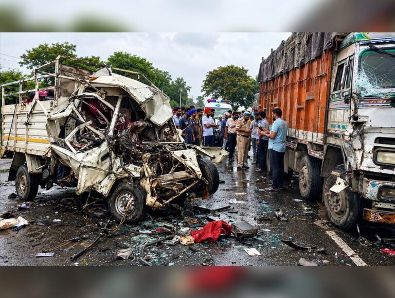 9 killed after pick-up vehicle collides with truck in Ferozepur